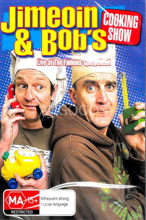 Постер фильма «Jimeoin and Bob's Cooking Show: Live at the Famous Spiegeltent»