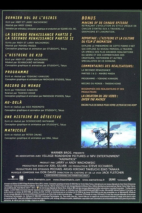 Постер фильма «Executions: The Making of 'The Animatrix'»