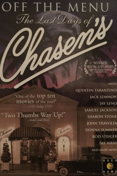 Постер фильма «Off the Menu: The Last Days of Chasen's»