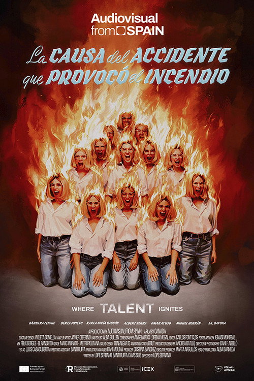 Постер фильма «La causa del accidente que provocó el incendio»
