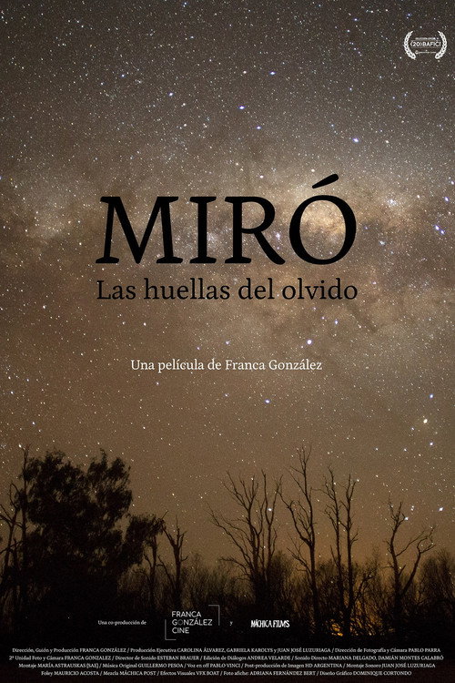 Постер фильма «Miró: Las huellas del olvido»