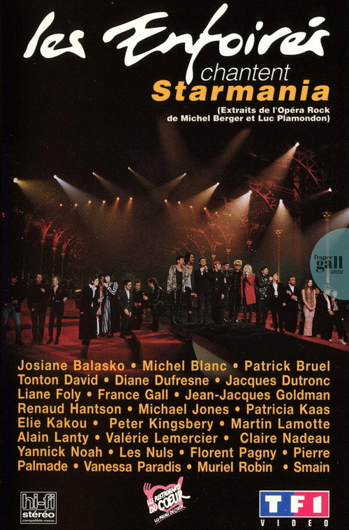 Постер фильма «Les Enfoirés 1993 - Les Enfoirés chantent Starmania»
