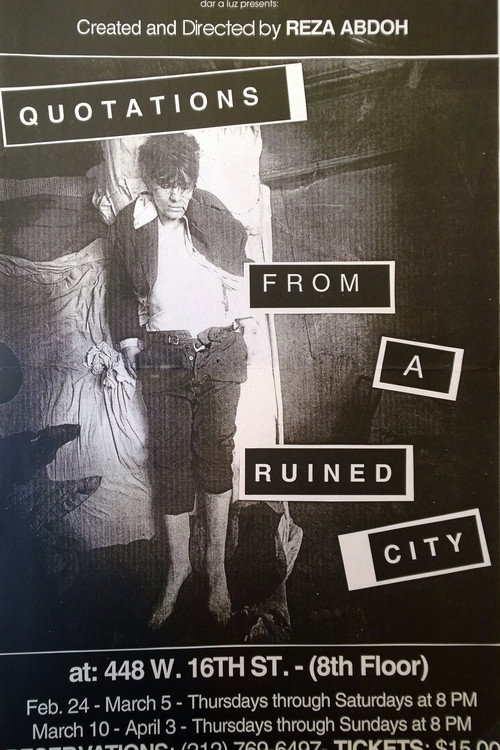 Постер фильма «Quotations From a Ruined City»