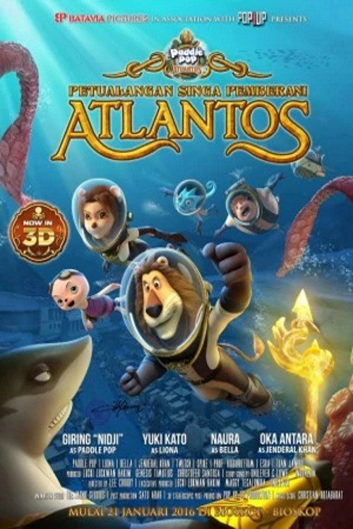 Постер фильма «Petualangan Singa Pemberani Atlantos»