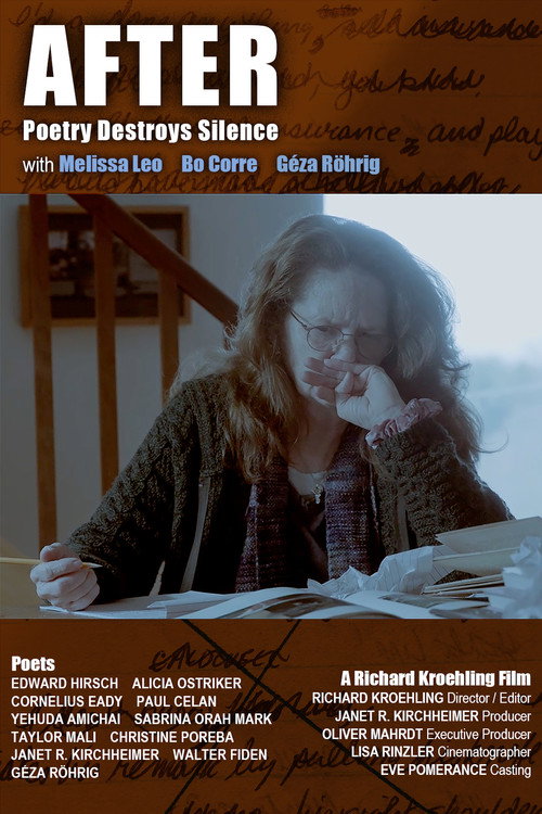 Постер фильма «AFTER: Poetry Destroys Silence»