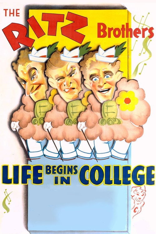 Постер фильма «Life Begins in College»