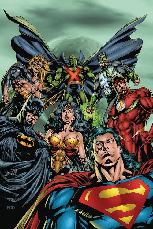 Постер фильма «Super Heroes United! The Complete Justice League History»