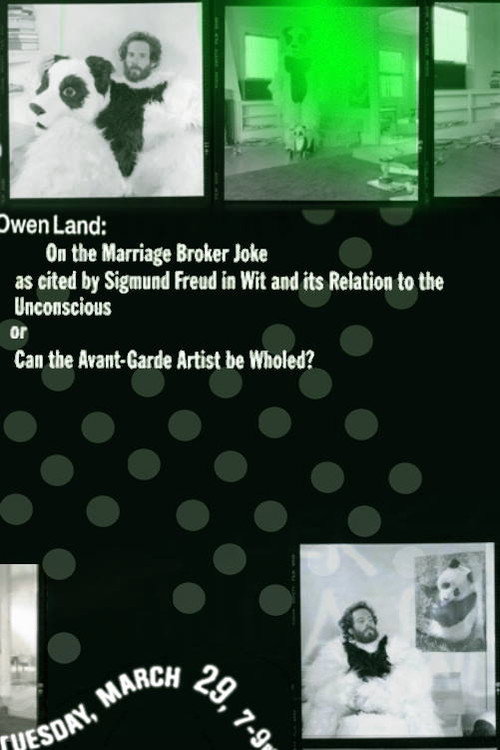 Постер фильма «On the Marriage Broker Joke as Cited by Sigmund Freud in Wit and Its Relation to the Unconscious, or Can the Avant-Garde Artist Be Wholed?»