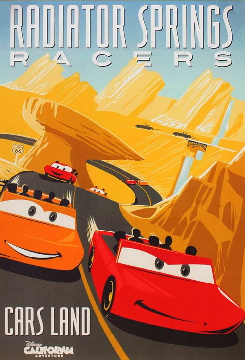Постер фильма «Radiator Springs Racers | Disneyland Resort»