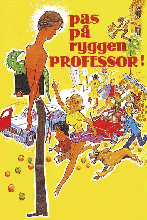 Постер фильма «Pas på ryggen, professor!»